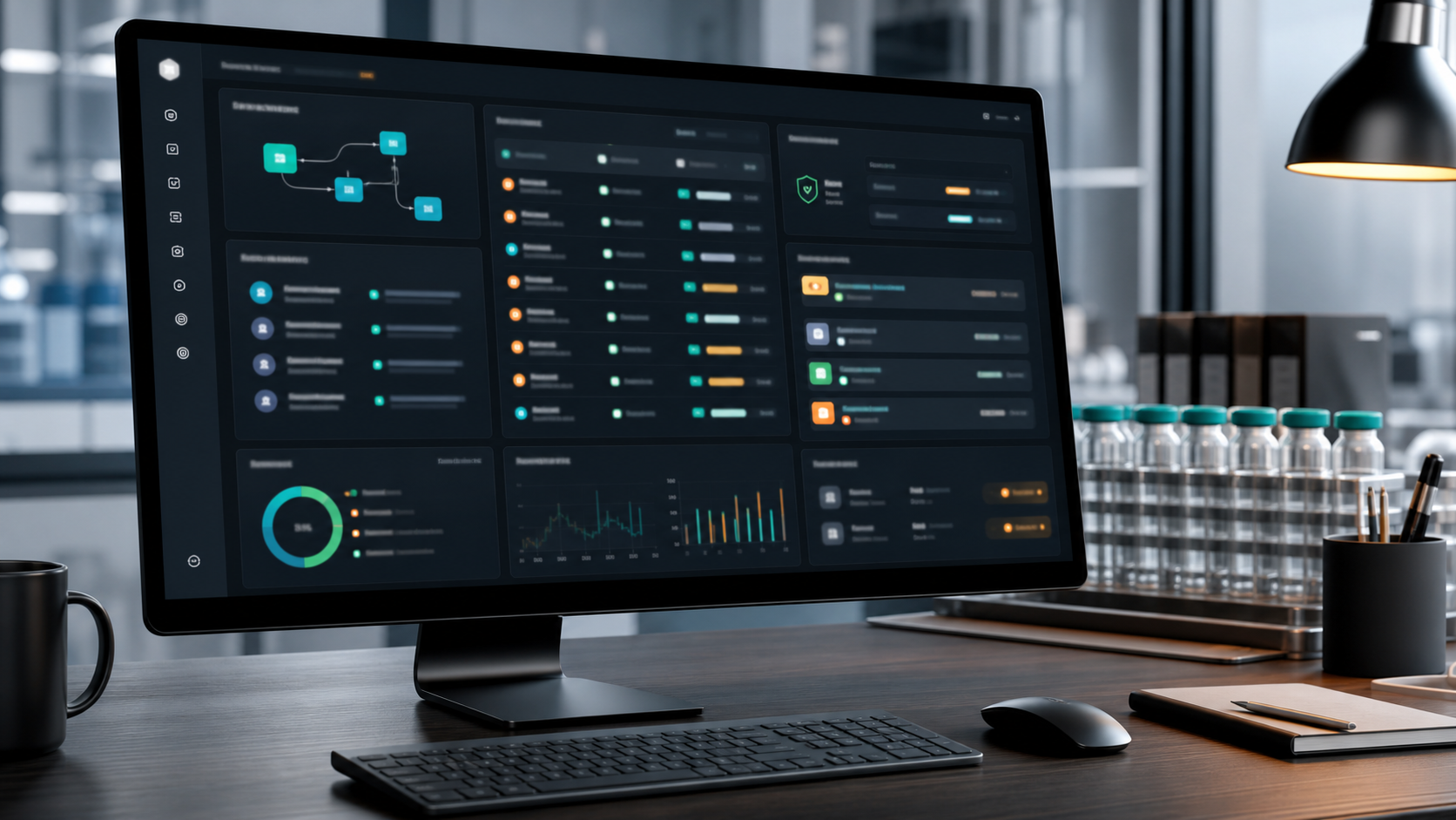 PeptideQC automated research inquiry operations dashboard
